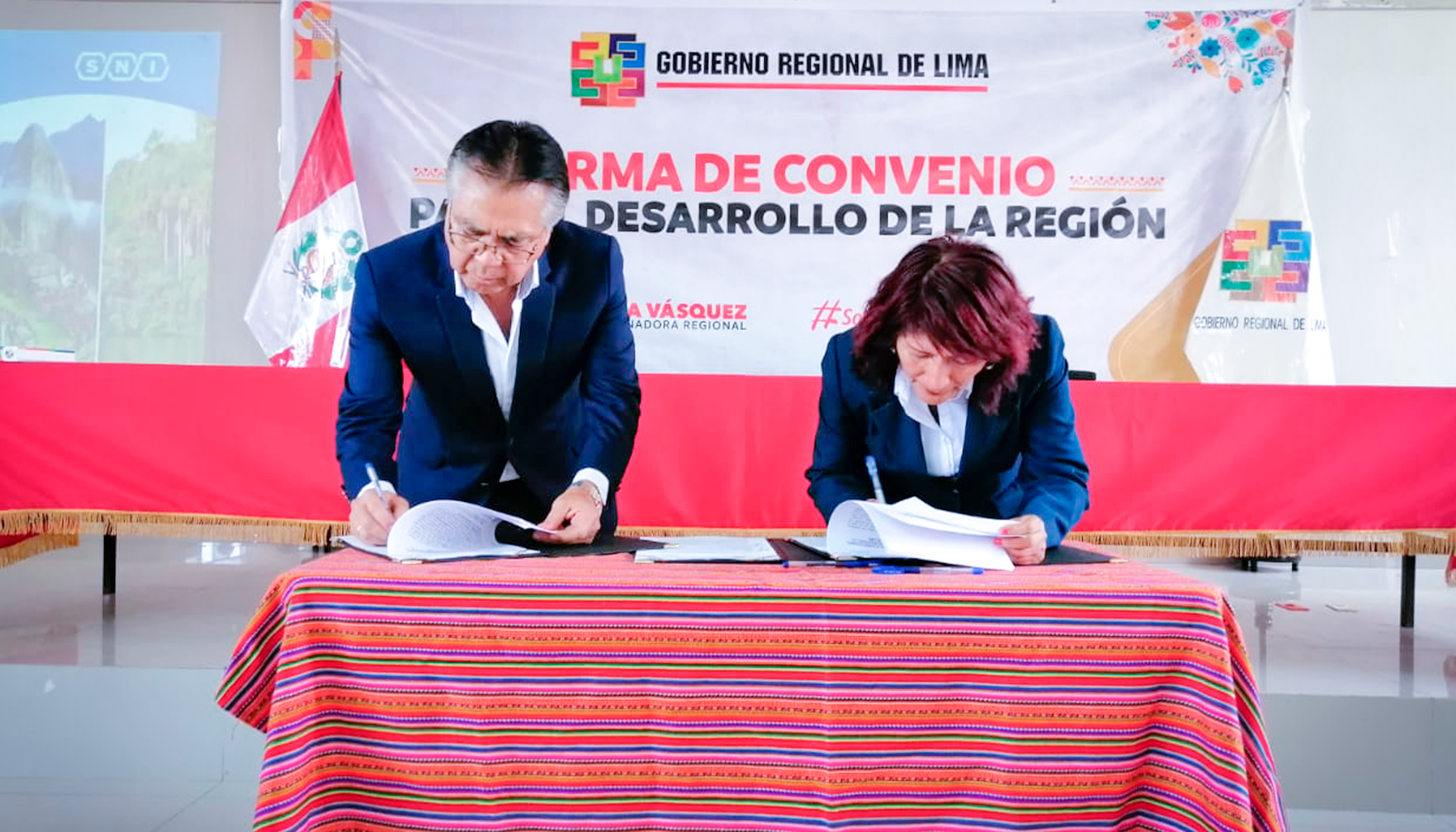 Gore Lima y SNI firman convenio de cooperación para impulsar la inversión productiva