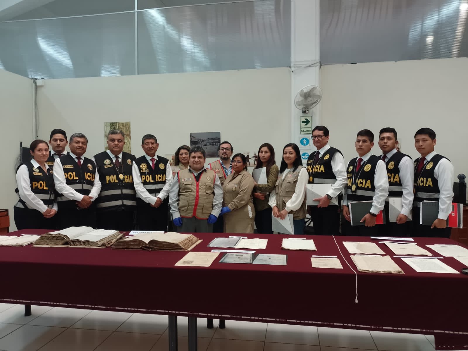 Ministerio de Cultura capacitó a la Policía Fiscal en materia de protección del patrimonio cultural documental