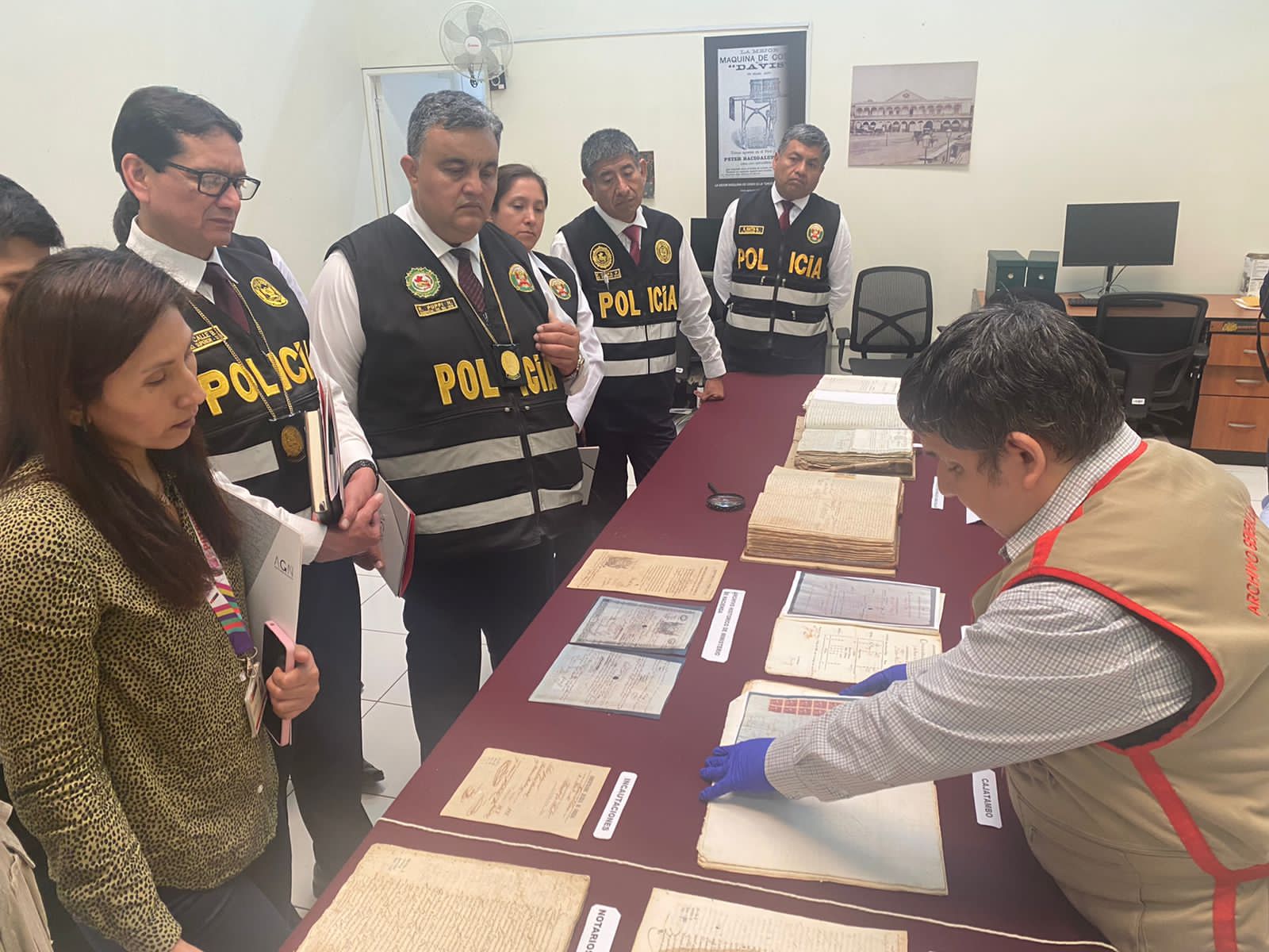 Ministerio de Cultura capacitó a la Policía Fiscal en materia de protección del patrimonio cultural documental