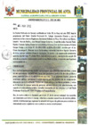 Vista preliminar de documento Acuerdo Municipal N°85-2012-CM-MPA