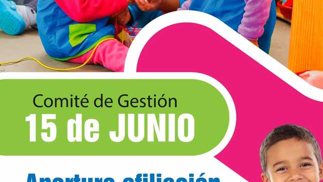 COMITÉ DE GESTIÓN "15 DE JUNIO" DEL PROGRAMA CUNA MÁS APERTURA AFILIACIÓN DE NIÑOS MENORES DE 30 MESES