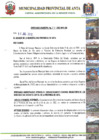 Vista preliminar de documento Ordenanza Municipal N°29-2012-MPA-CM