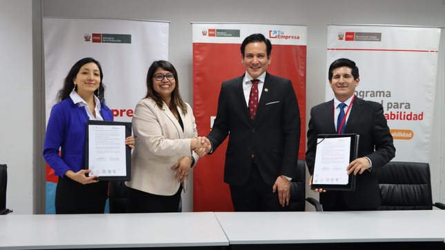 Convenio MTPE y Produce