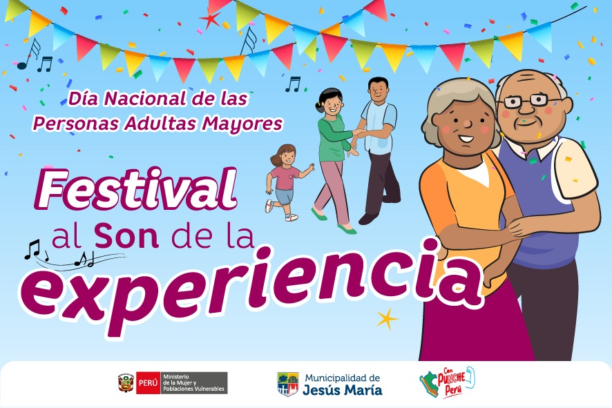 El Ministerio de la Mujer y Poblaciones Vulnerables del Perú y la Municipalidad de Jesús María te invita al gran 🤩Festival al Son de la experiencia 💗, podrás disfrutar de una variedad de servicios médicos gratuitos 🩺 y actividades diseñadas especialmente para ti. 👵👴.
🗓️ 26 de agosto
🕐 8:30 a. m. a 1:00 p. m.
📍Concha Acústica del Campo de Marte
Celebremos juntos el Día Nacional del Adulto Mayor 👨👩👧
#JesúsMaríaSomosTodos