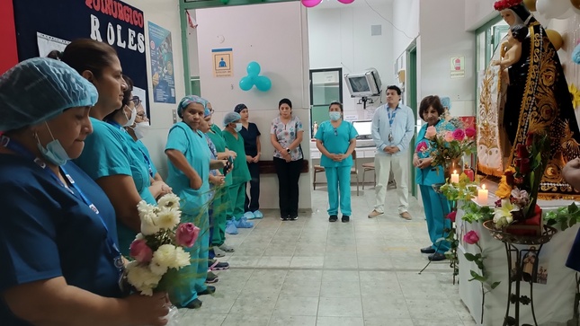 Nuestra Santa llegó al Centro Quirúgico