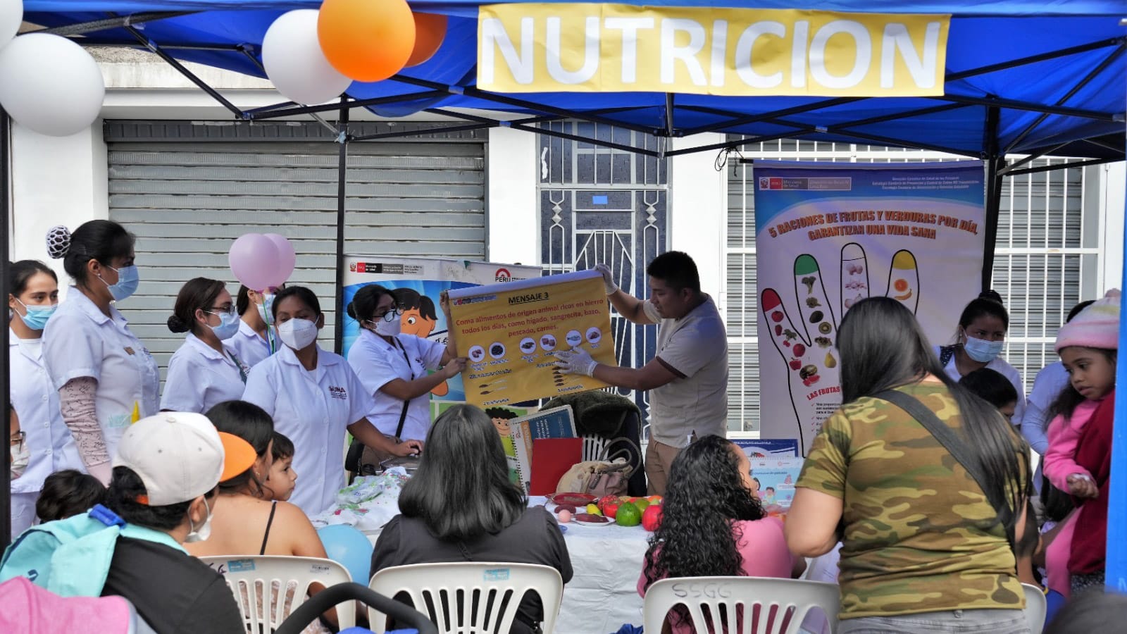 Semana de la lactancia materna realizan concurso del bebé mamoncito en Ate