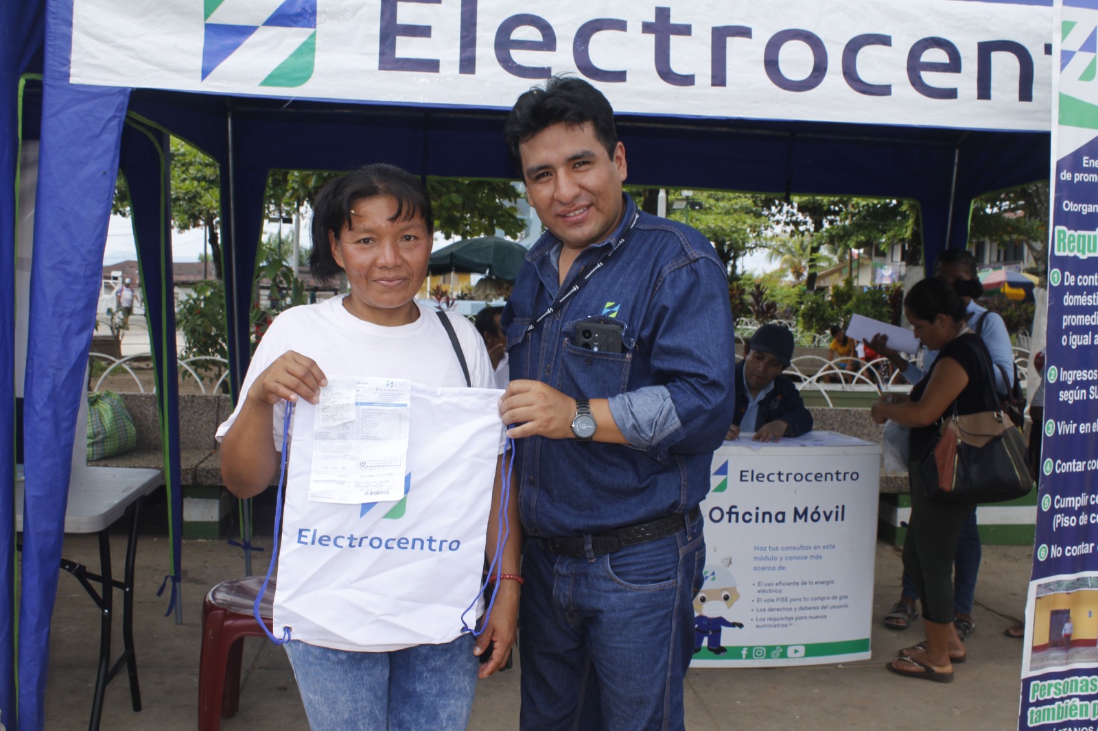 Caravana de Electrocentro promueve la seguridad y el uso eficiente de energía eléctrica con consejos prácticos en Puerto Bermúdez