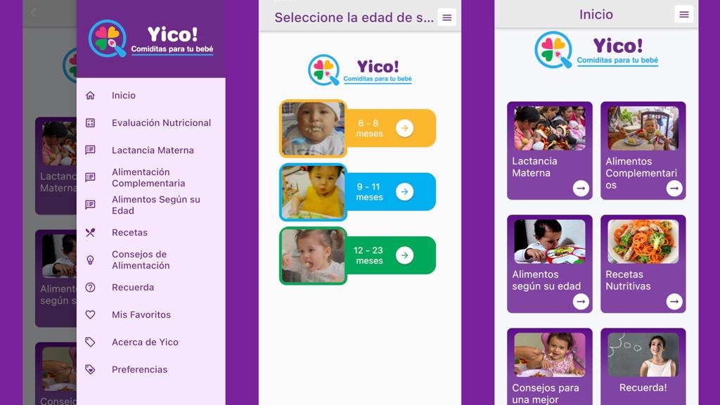 ¡Yico! un aplicativo móvil que resuelve dudas sobre alimentación en niñas y niños menores de 2 años