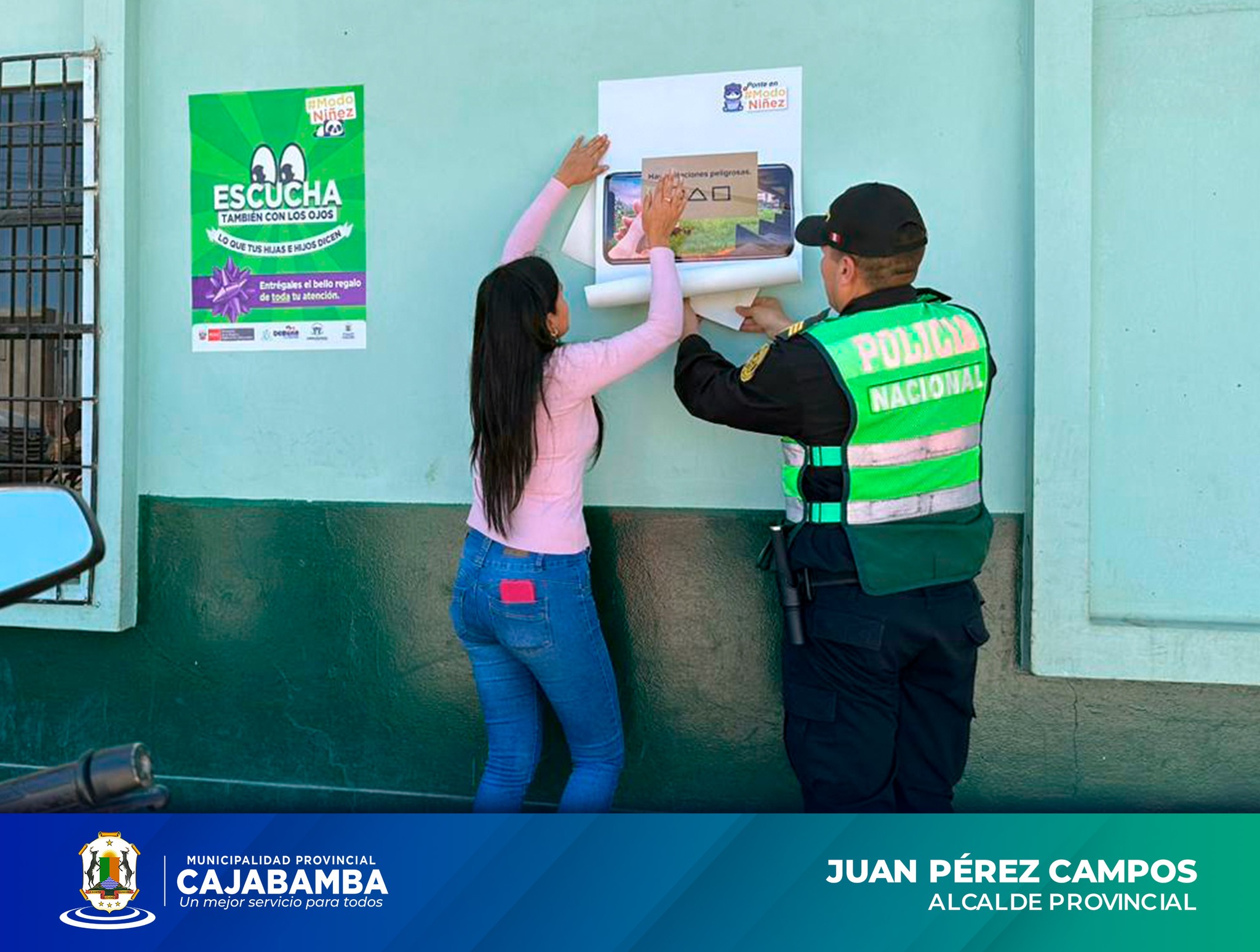 COMUDENNA Instaló Señáleticas De Estrategia Ponte En Modo Niñez