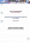 Vista preliminar de documento Guía de Procedimientos GP-021-OPH/UGP/004 "Incorporación de Modalidades Formativas en el RENIEC", segunda versión