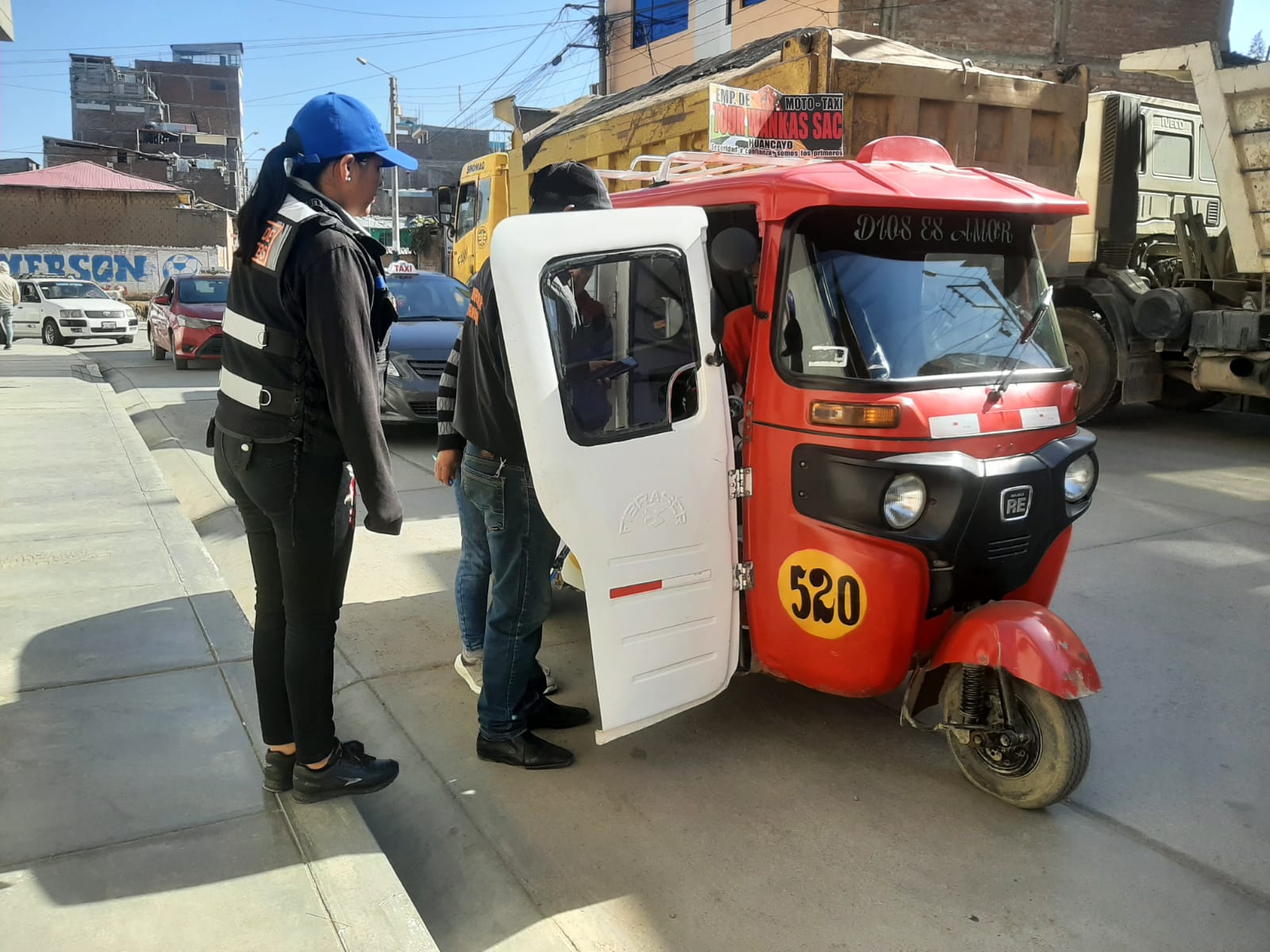 agredidos por mototaxista informal