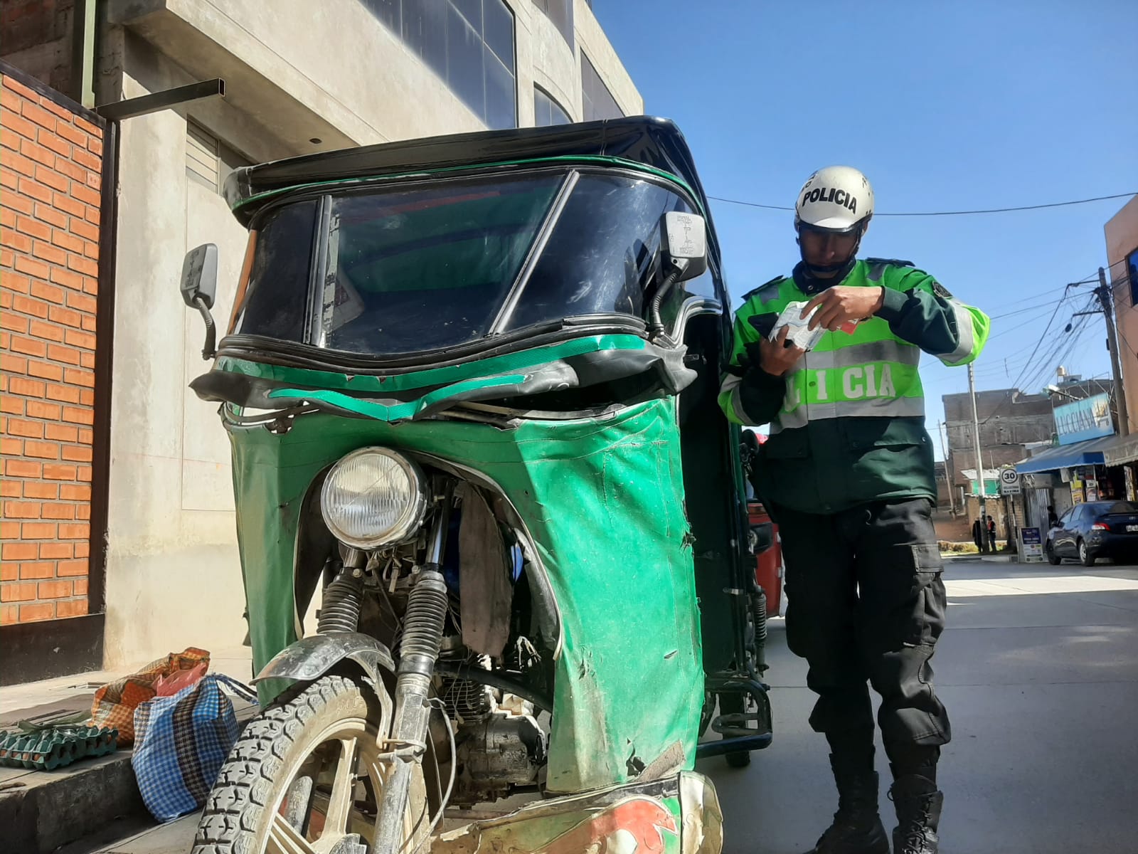 agredidos por mototaxista informal