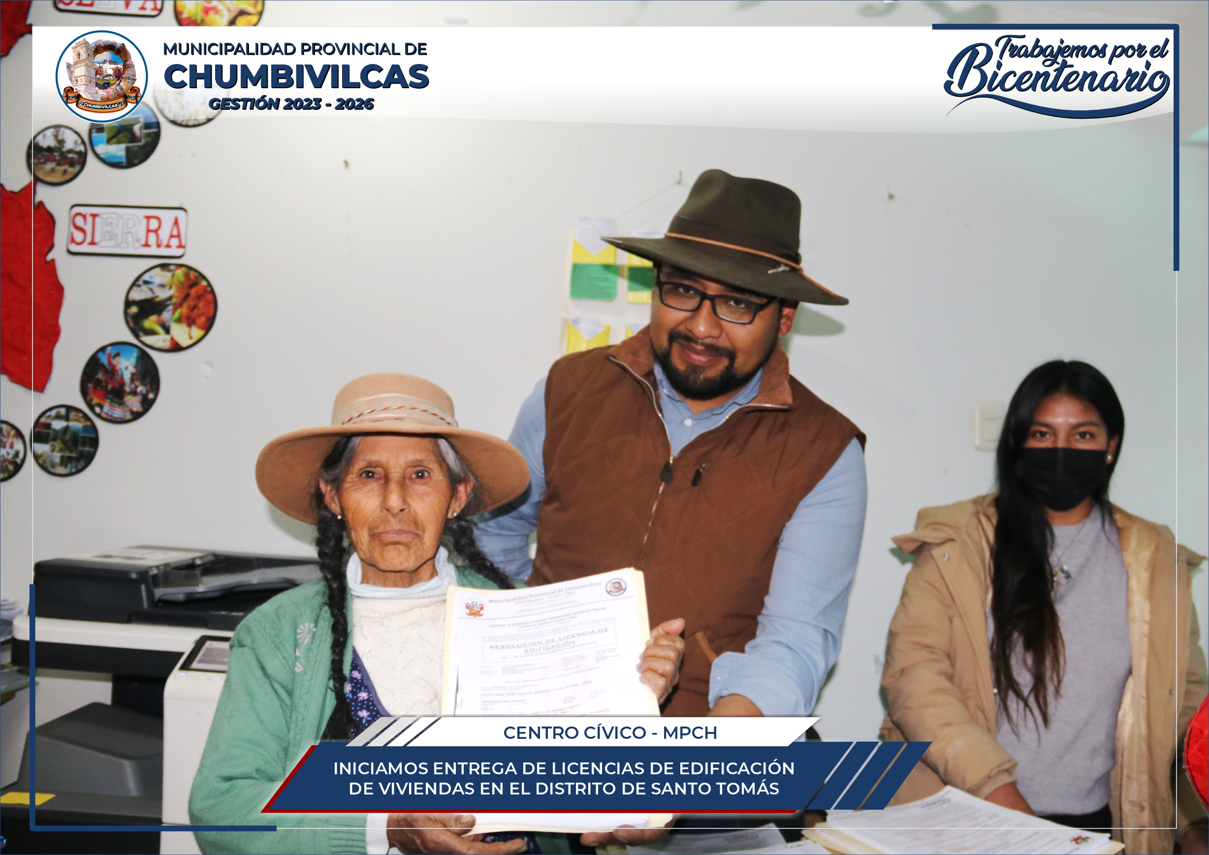 Municipalidad de Chumbivilicas inicia entrega de edificación de viviendas en el distrito de Santo Tomás