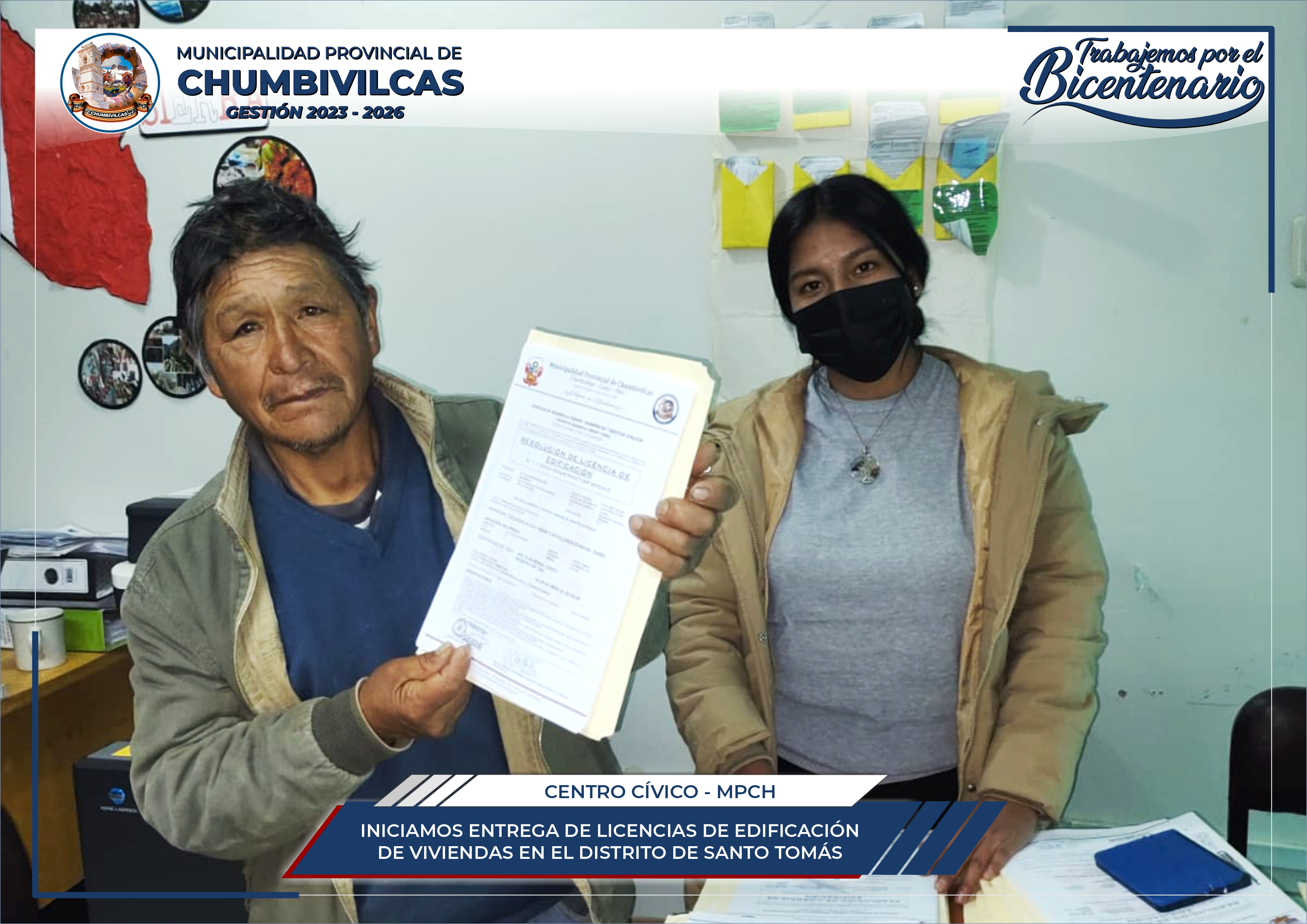 Municipalidad de Chumbivilicas inicia entrega de edificación de viviendas en el distrito de Santo Tomás