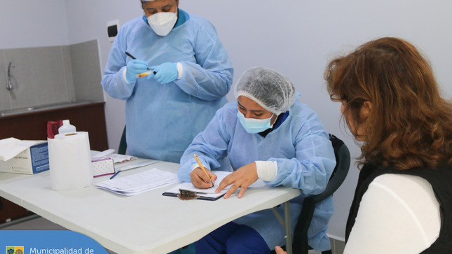 La Municipalidad de Jesús María sigue efectuando medidas para prevenir y monitorear  el COVID-19 en sus colaboradores 👩🏻‍🦱👨🏻‍🦱, lo cual realizaron pruebas moleculares en las diversas áreas como seguridad ciudadana, atención al cliente, entre otras. 
Resaltamos la importancia de mantener este control, así como no bajar la guardia para el cuidado de sus compañeros , familias 👨‍👩‍👧 y nuestros vecinos. 💙 
#JesúsMaríaSomosTodos