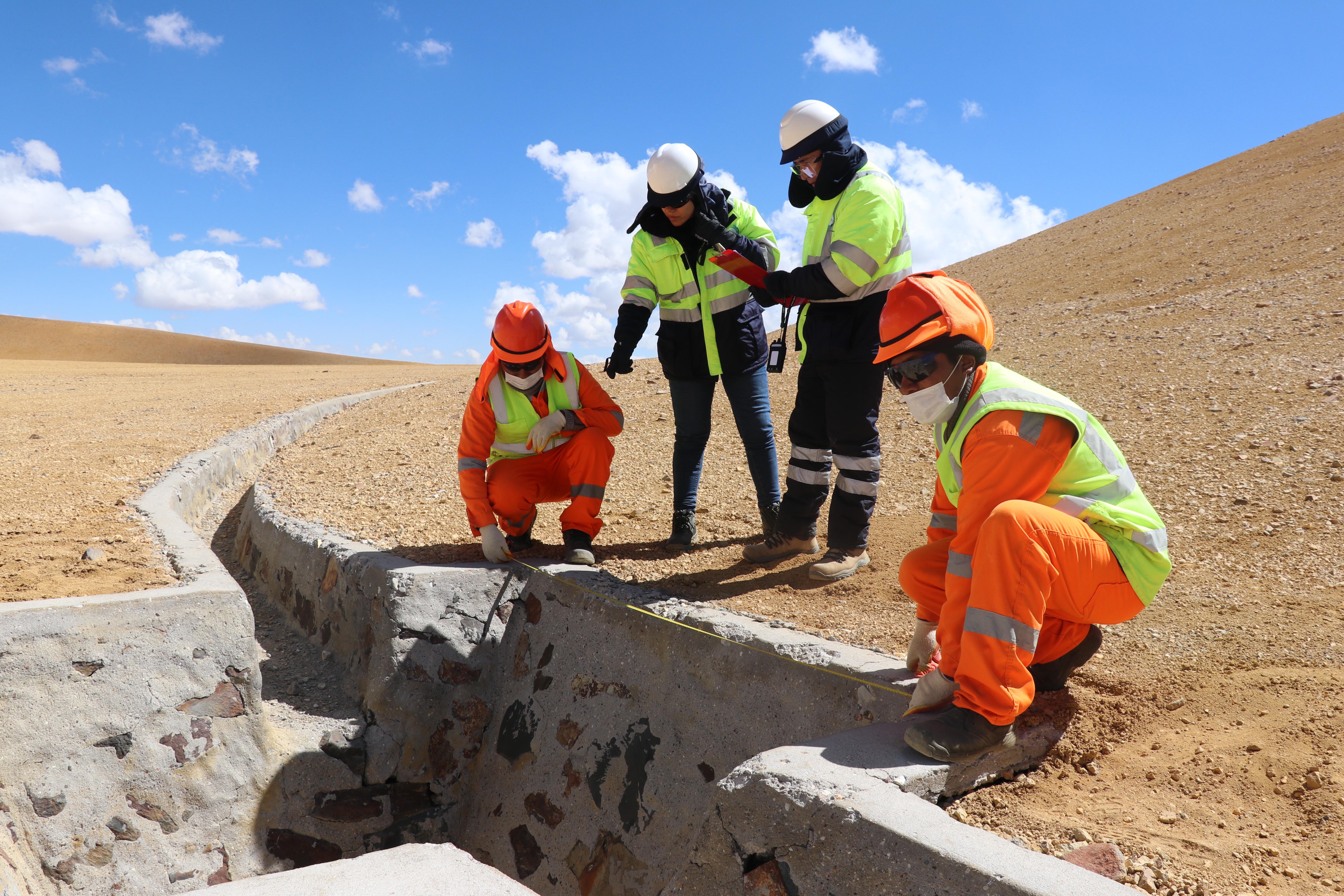 AMSAC avanza en acciones de atenuación ante problemática ambiental de mina Florencia Tucari