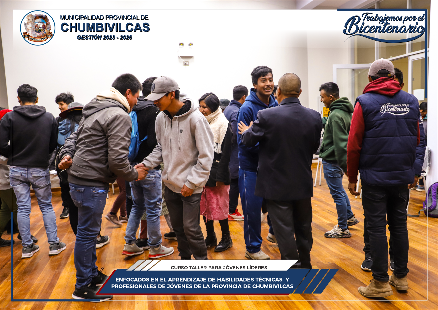 Municipalidad de Chumbivilcas y proyecto "Jóvenes Líderes" inicia dos talleres de habilidades técnicas y socioeconómicas