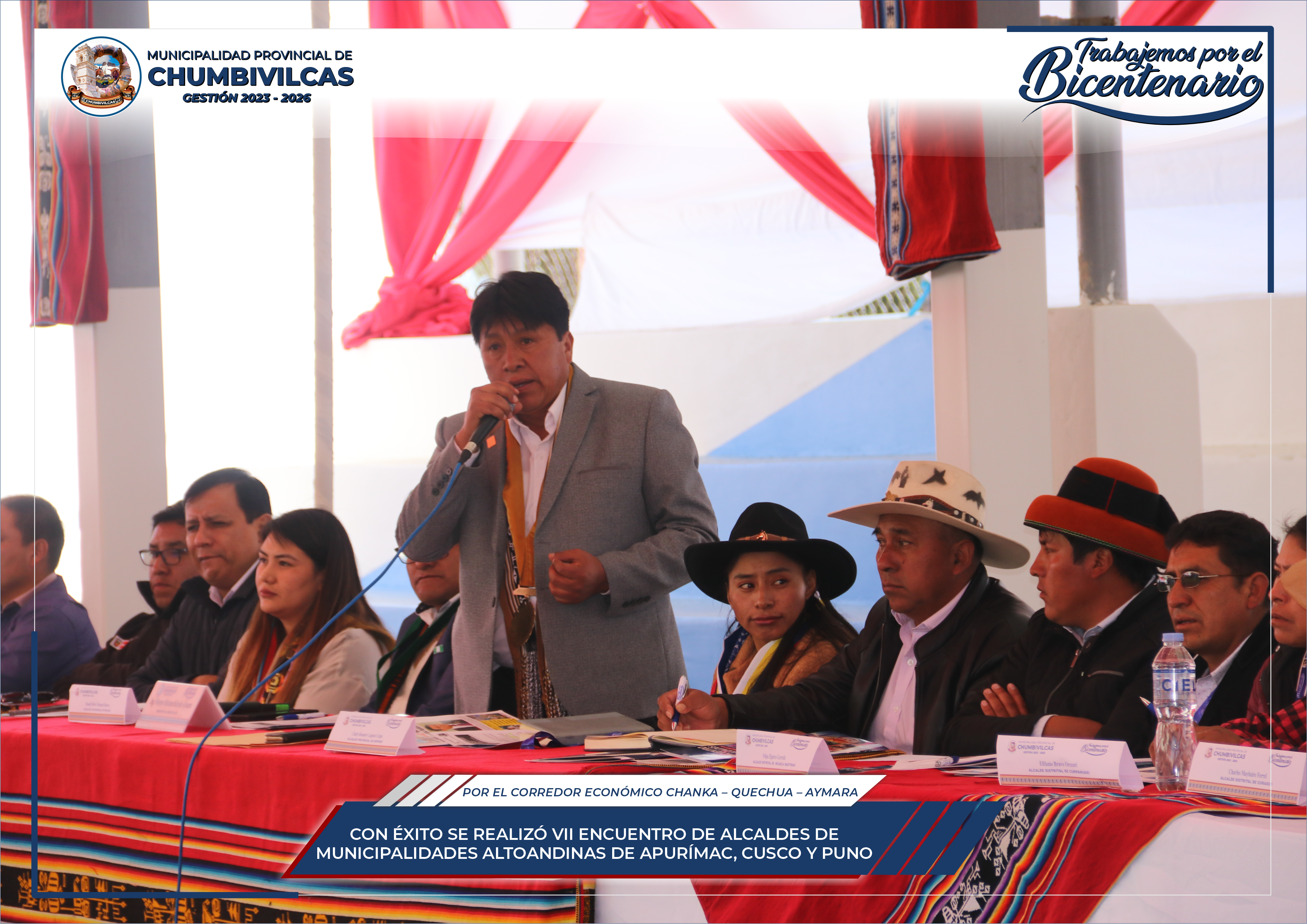 En Chumbivilcas se realiza VII Encuentro de Alcaldes de Municipalidad Altoandinas de Apurímac, Cusco y Puno