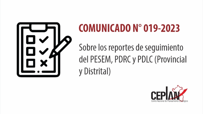 Comunicado 0019-2023 CEPLAN