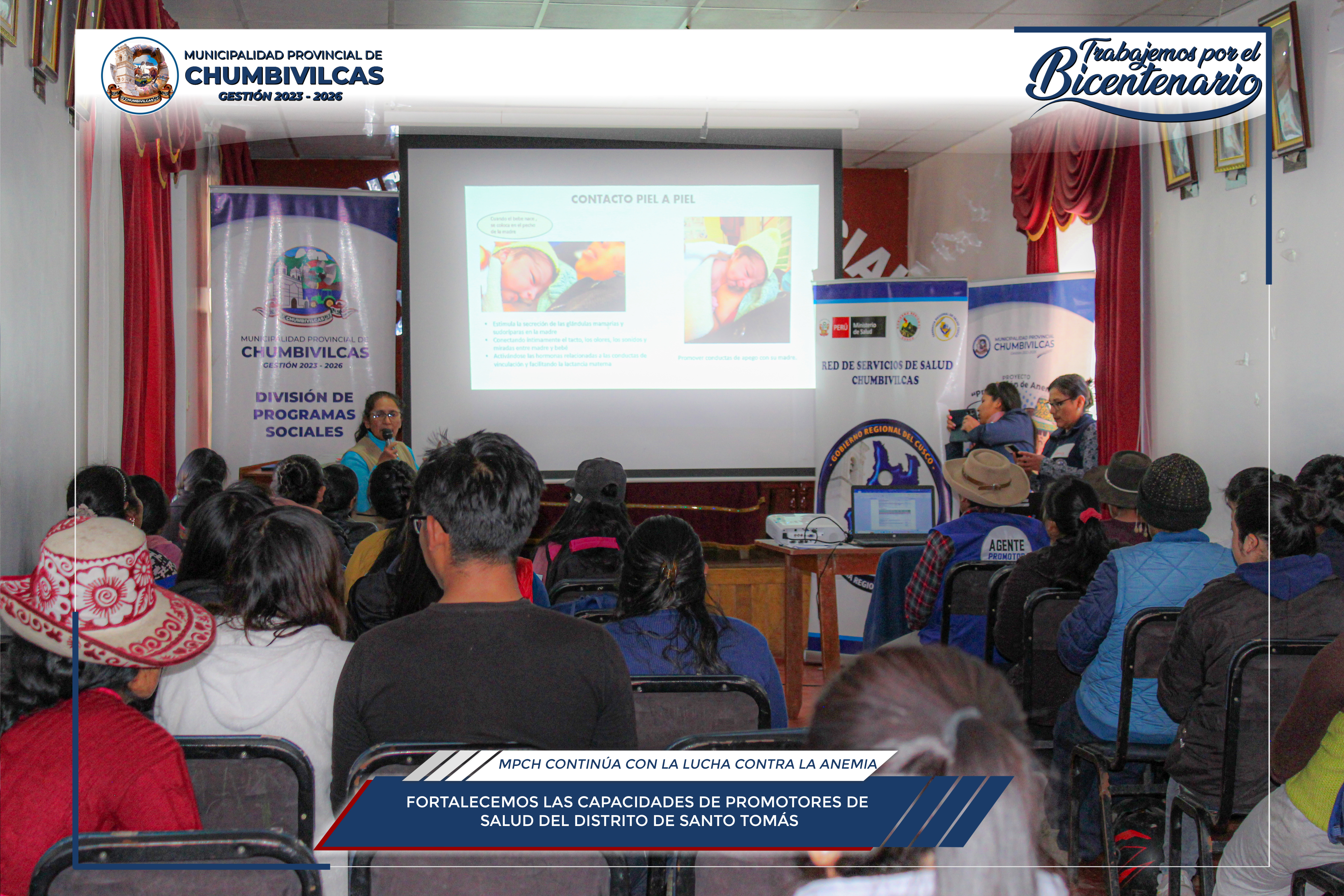 Municipalidad de Chumbivilcas fortalece las capacidades de promotores de salud del distrito de Santo Tomás