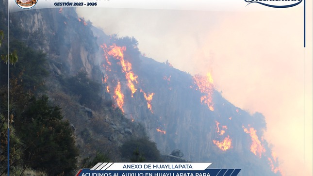Municipalidad de Chumbivilcas acude al auxilio en Huayllapata para controlar el incendio forestal 