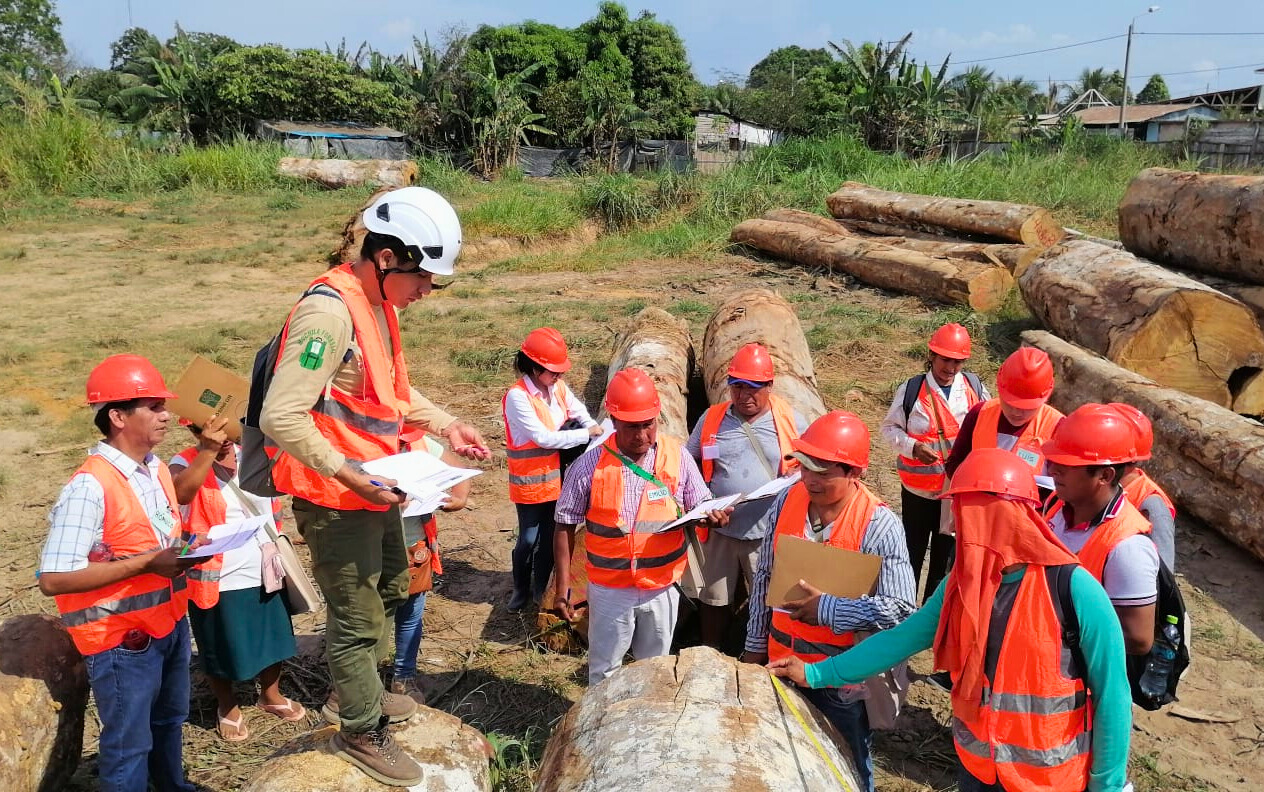 Trabajo práctico durante taller en Madre de Dios