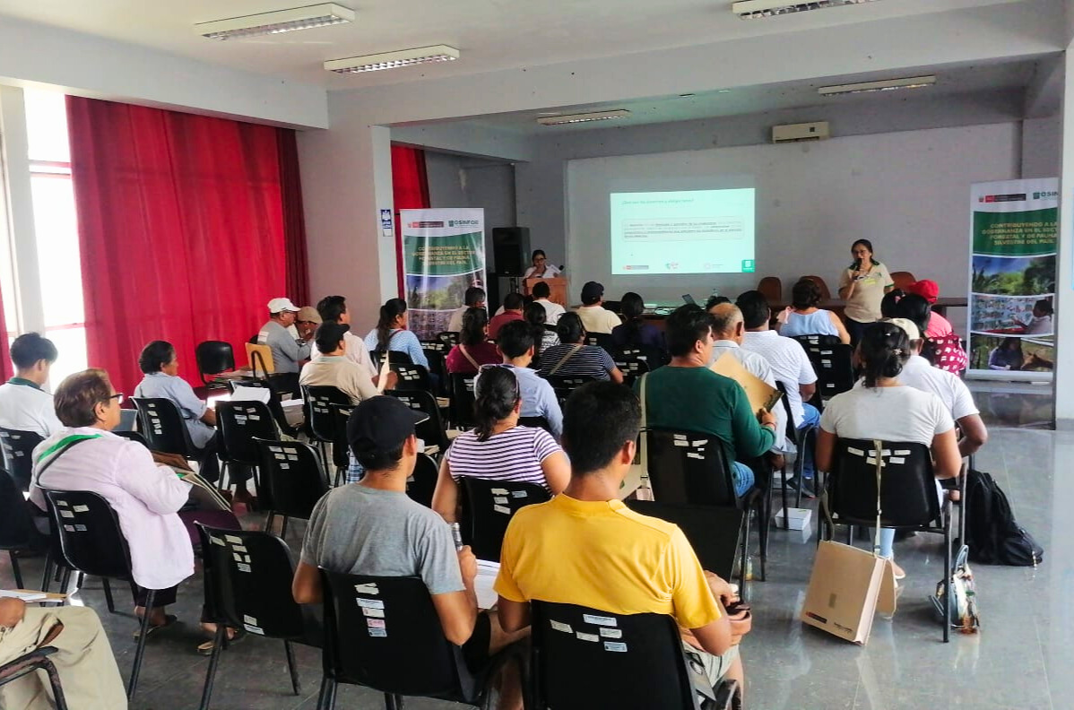 Ponencia durante taller en Madre de DIos