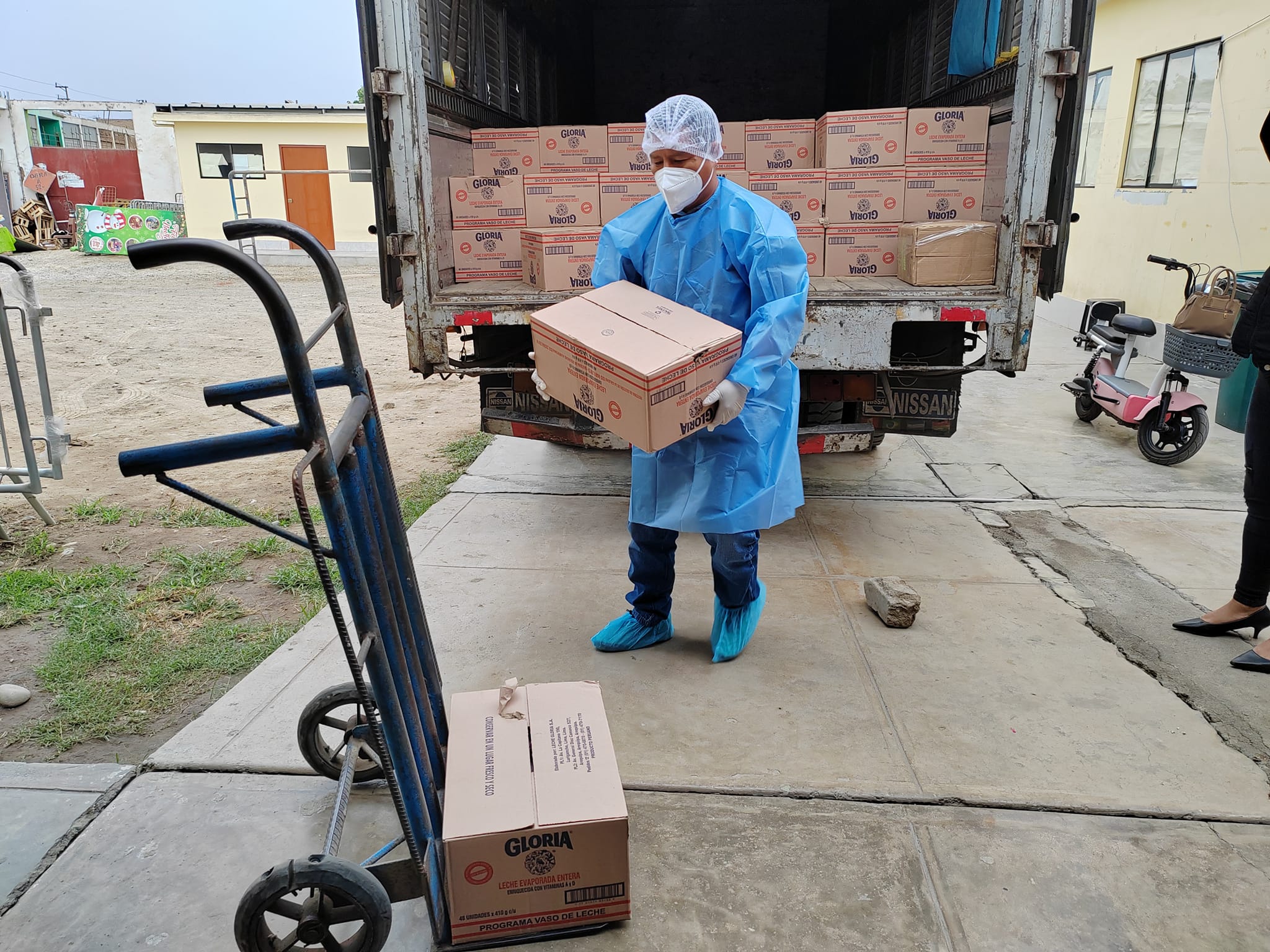 Llegó el lote de los productos lácteos y de inmediato se iniciará con el reparto de las remesas a las beneficiarias de los comités del vaso