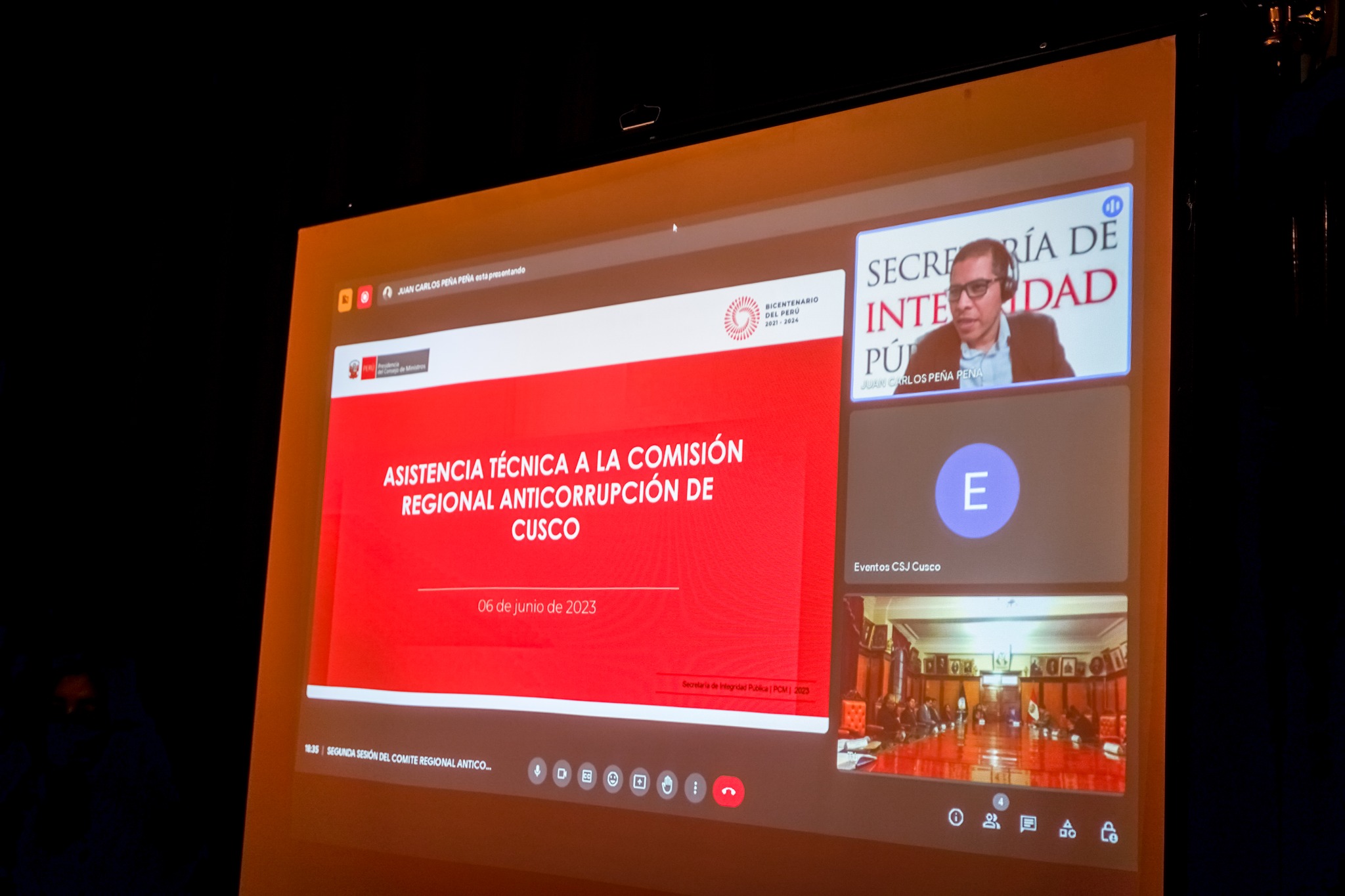Dra. Karinna Justina Holgado Noa juramentó como presidenta de la Comisión Regional Anticorrupción de Cusco para el periodo 2023 - 2024