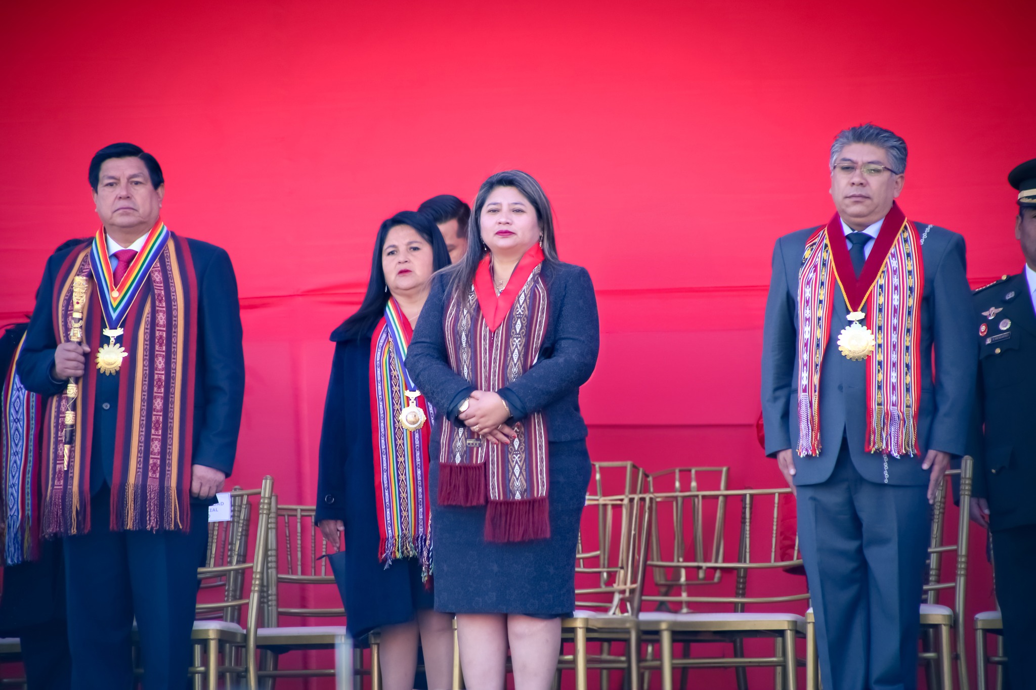 Presidenta de la Corte Superior de Justicia de Cusco participó en la ceremonia por el Día de la Bandera Peruana