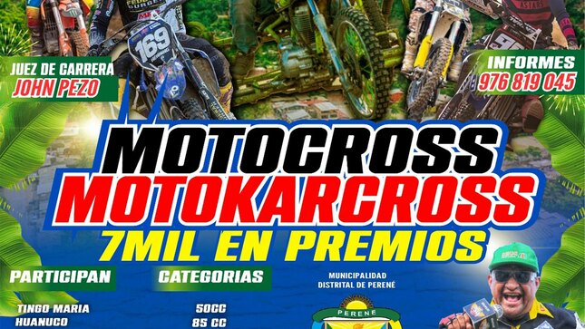 COMPETENCIA DE MOTOCROSS Y MOTOKAR CROSS