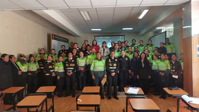 Sistema Nacional Especializado de Justicia Cusco capacitó a efectivos policiales sobre la Ley 30364