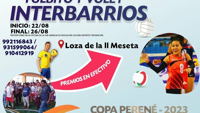 CAMPEONATO DE FULBITO Y VOLEY INTERBARRIOS