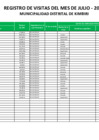 Vista preliminar de documento REGISTRO DE VISITAS JULIO-2023