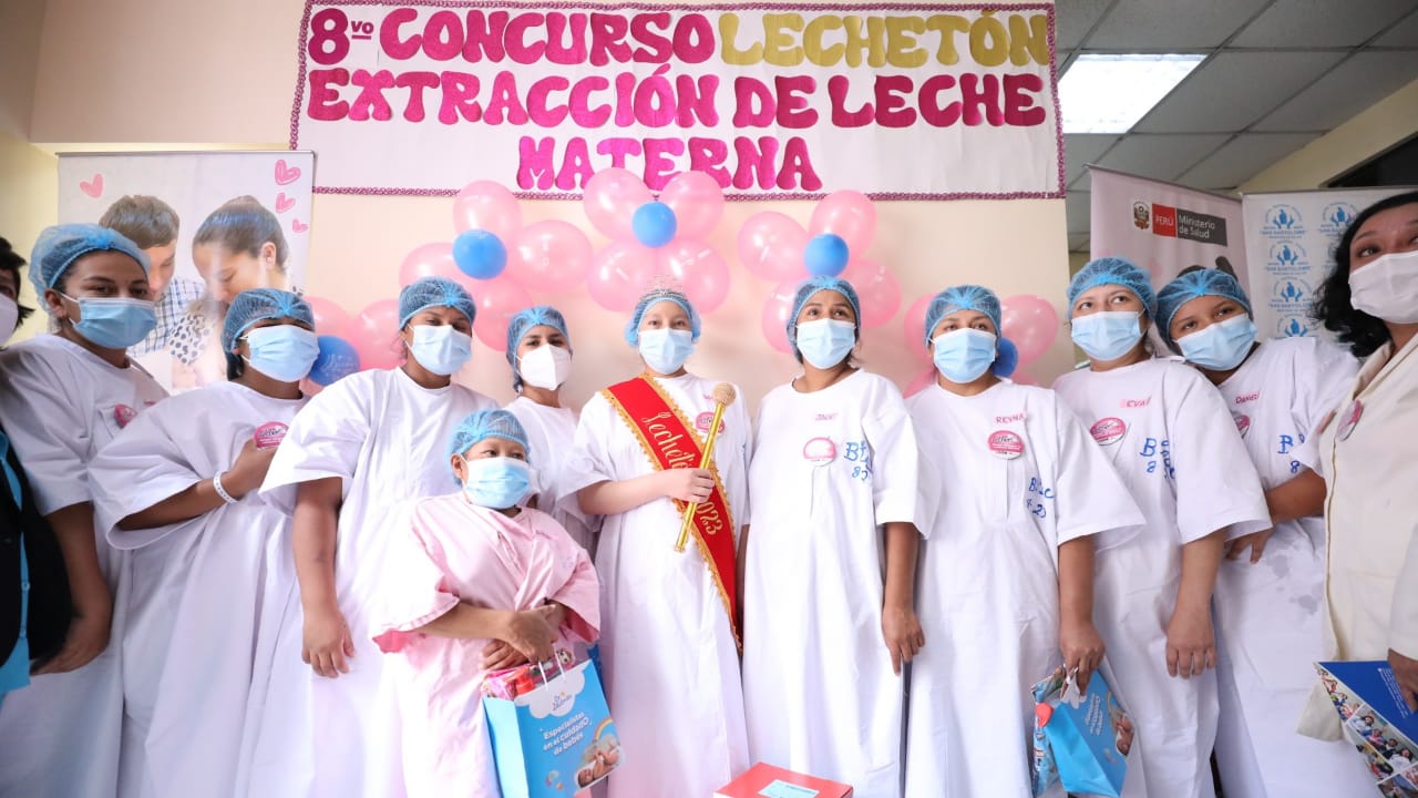 Madres lactantes donan leche materna para bebés prematuros del Hospital San Bartolomé