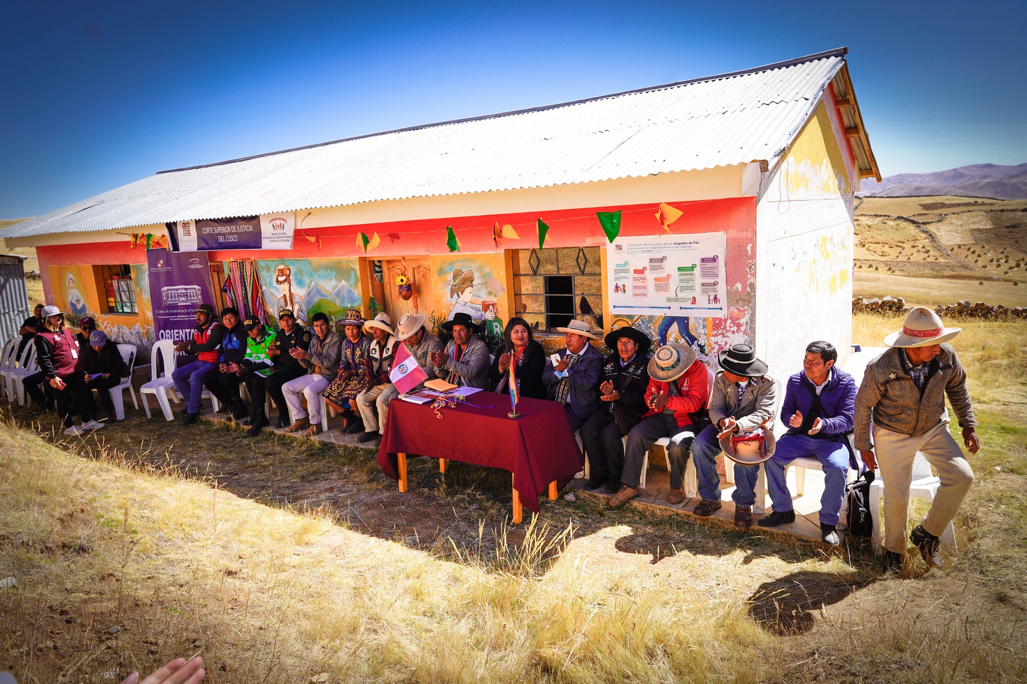 Corte Superior de Justicia de Cusco inauguró el Juzgado de Paz en la Comunidad Campesina de Cconcha Ccollo