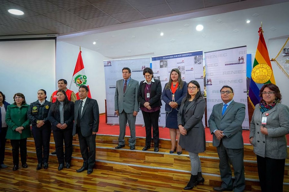 Presidenta de la Corte Superior de Justicia de Cusco participó en la presentación del Boletín del Bicentenario del RENIEC Cusco