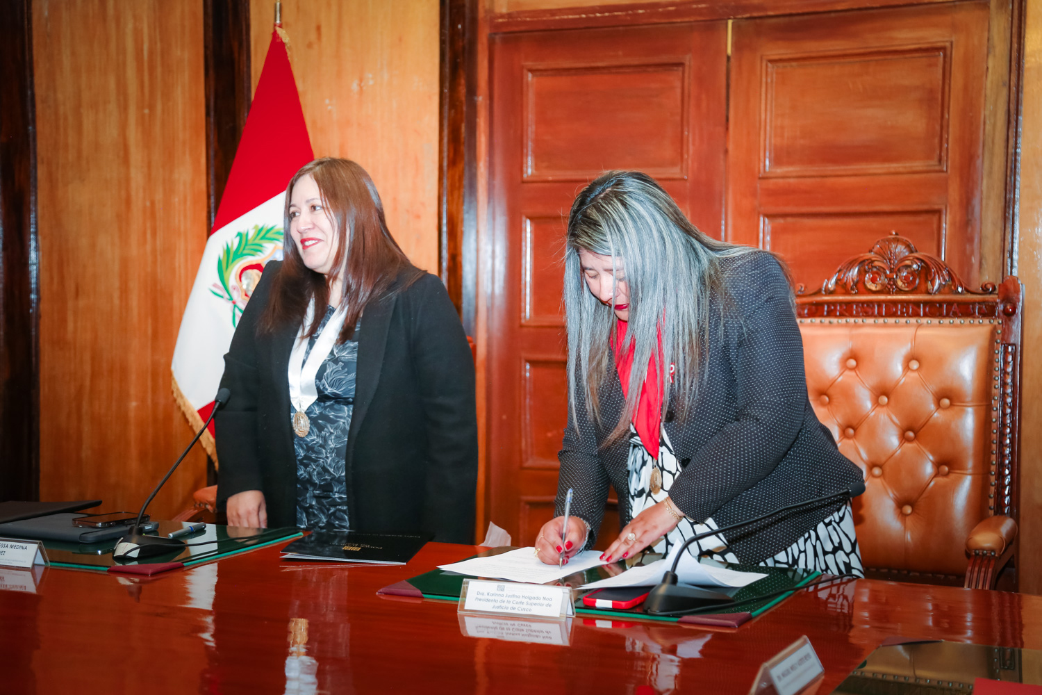 Presidenta de la Corte de Cusco recibió la visita de la Unidad del Equipo Técnico Institucional del Código Procesal Penal