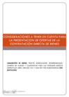 Vista preliminar de documento Consideraciones a tener en cuenta para la presentación de ofertas de la contratación directa de bienes.