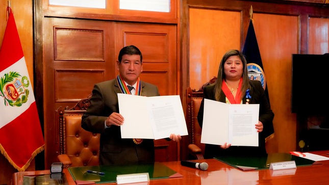 Corte de Cusco y Municipalidad Distrital de San Jerónimo suscribieron importante Convenio de Cooperación Interinstitucional