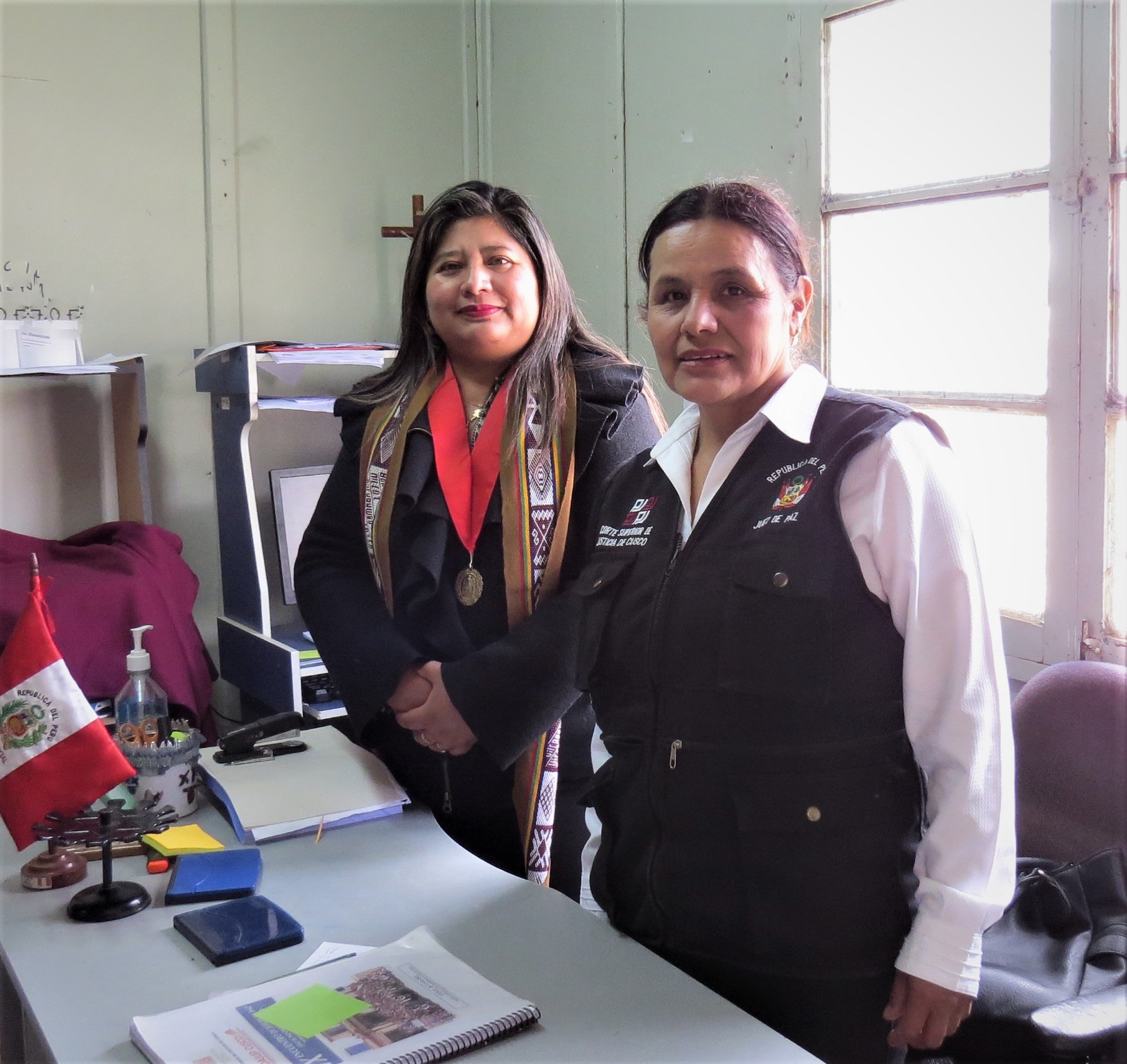 Presidenta de la Corte de Cusco realizó visita administrativa inopinada al Juzgado de Paz de Centro Poblado de Pucyura Vilcabamba