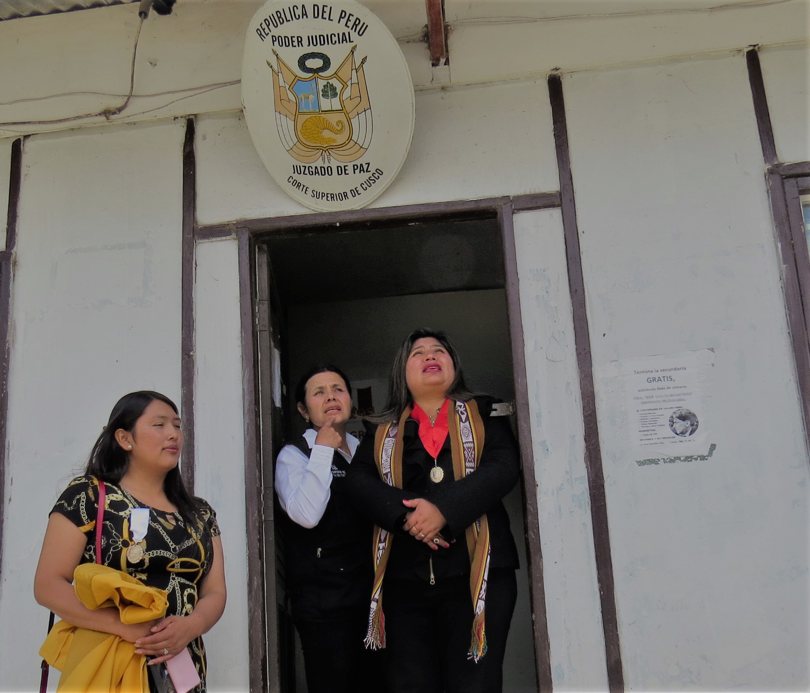 Presidenta de la Corte de Cusco realizó visita administrativa inopinada al Juzgado de Paz de Centro Poblado de Pucyura Vilcabamba