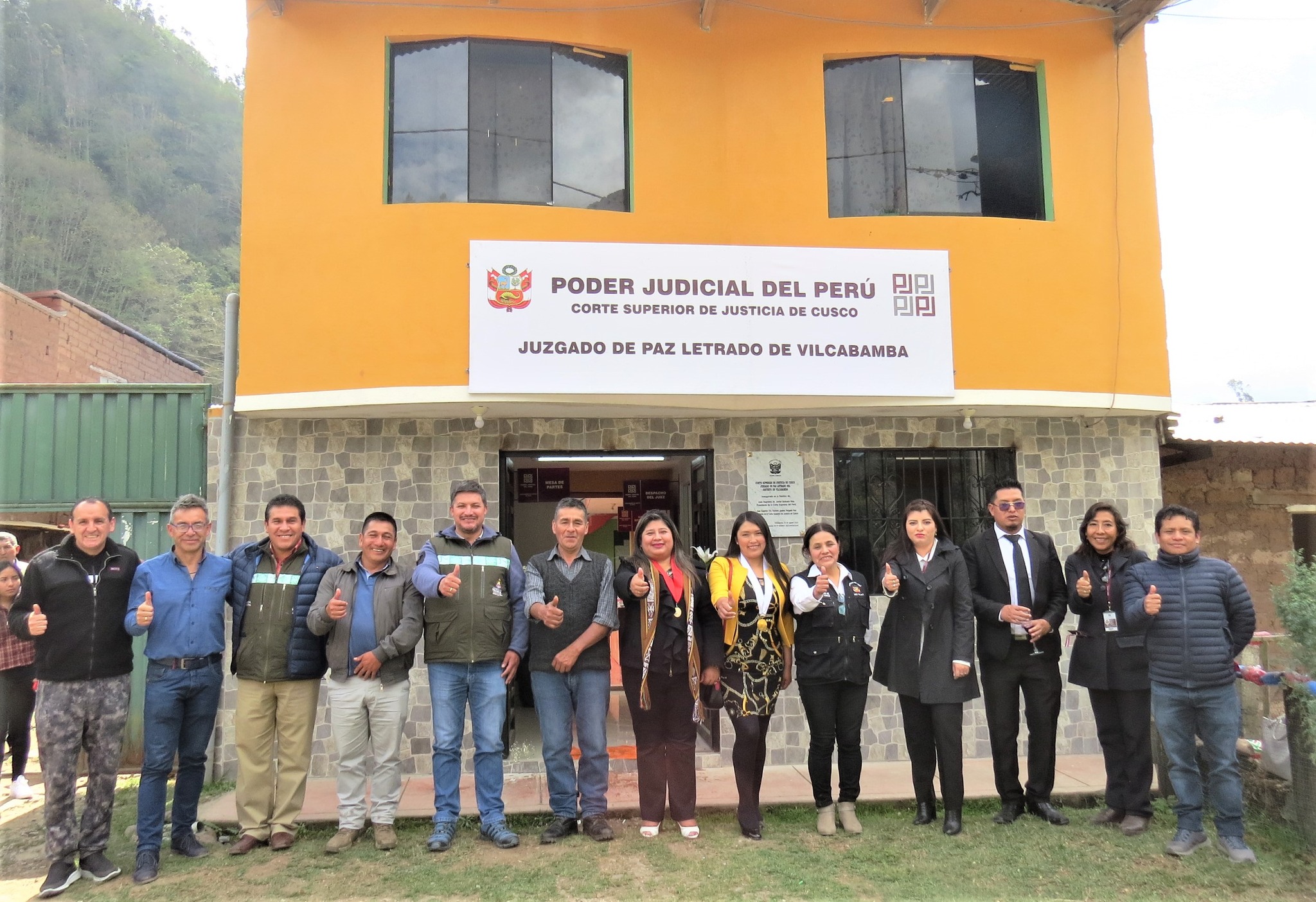En un hecho histórico Presidenta de la Corte Superior de Justicia de Cusco inauguró Juzgado de Paz Letrado de Vilcabamba