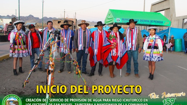 Inicio de Ejecución del Proyecto de Inversión Publica