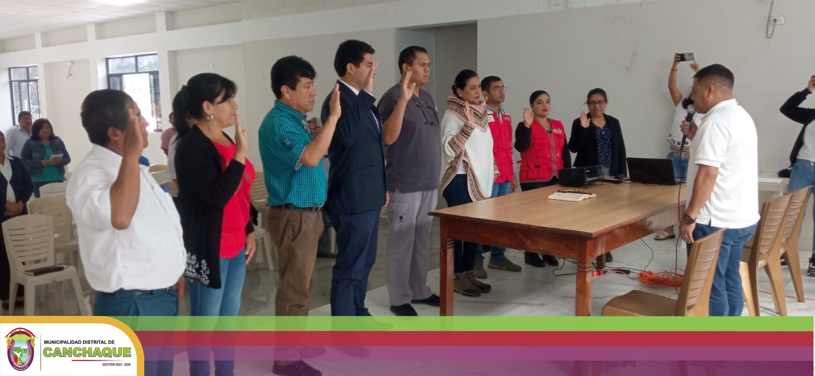 Juramentación de Instancia Distrital de Concertación (IDC) Canchaque.