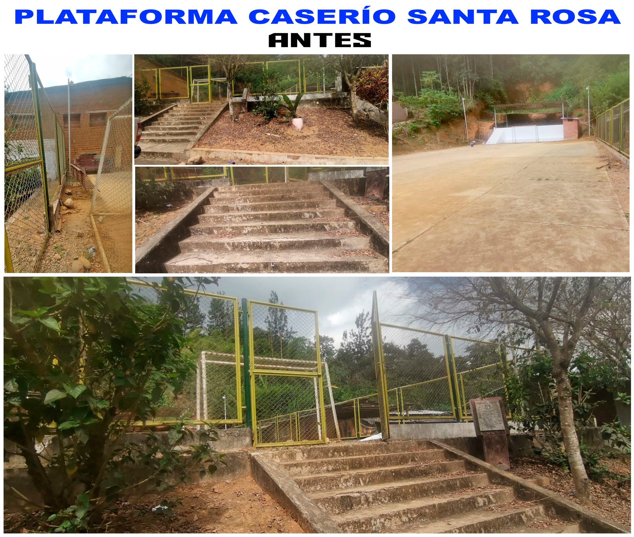 Mantenimiento de la losa deportiva del Caserío Santa Rosa - Canchaque