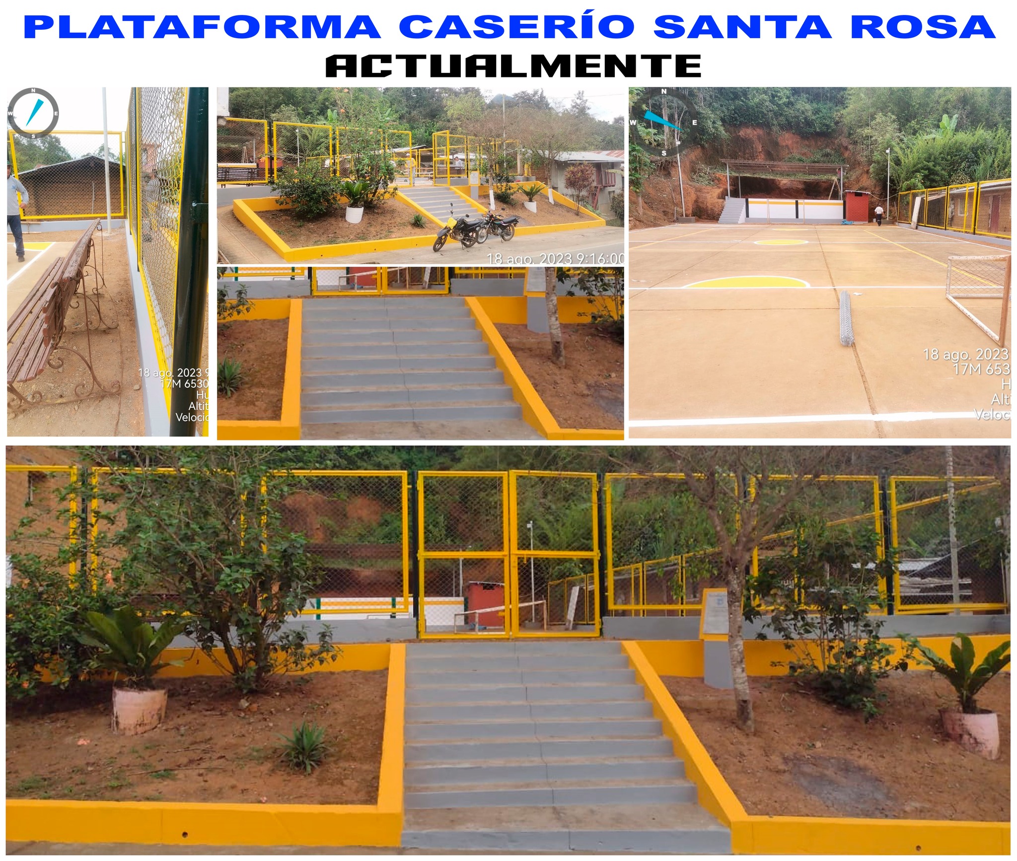Mantenimiento de la losa deportiva del Caserío Santa Rosa - Canchaque