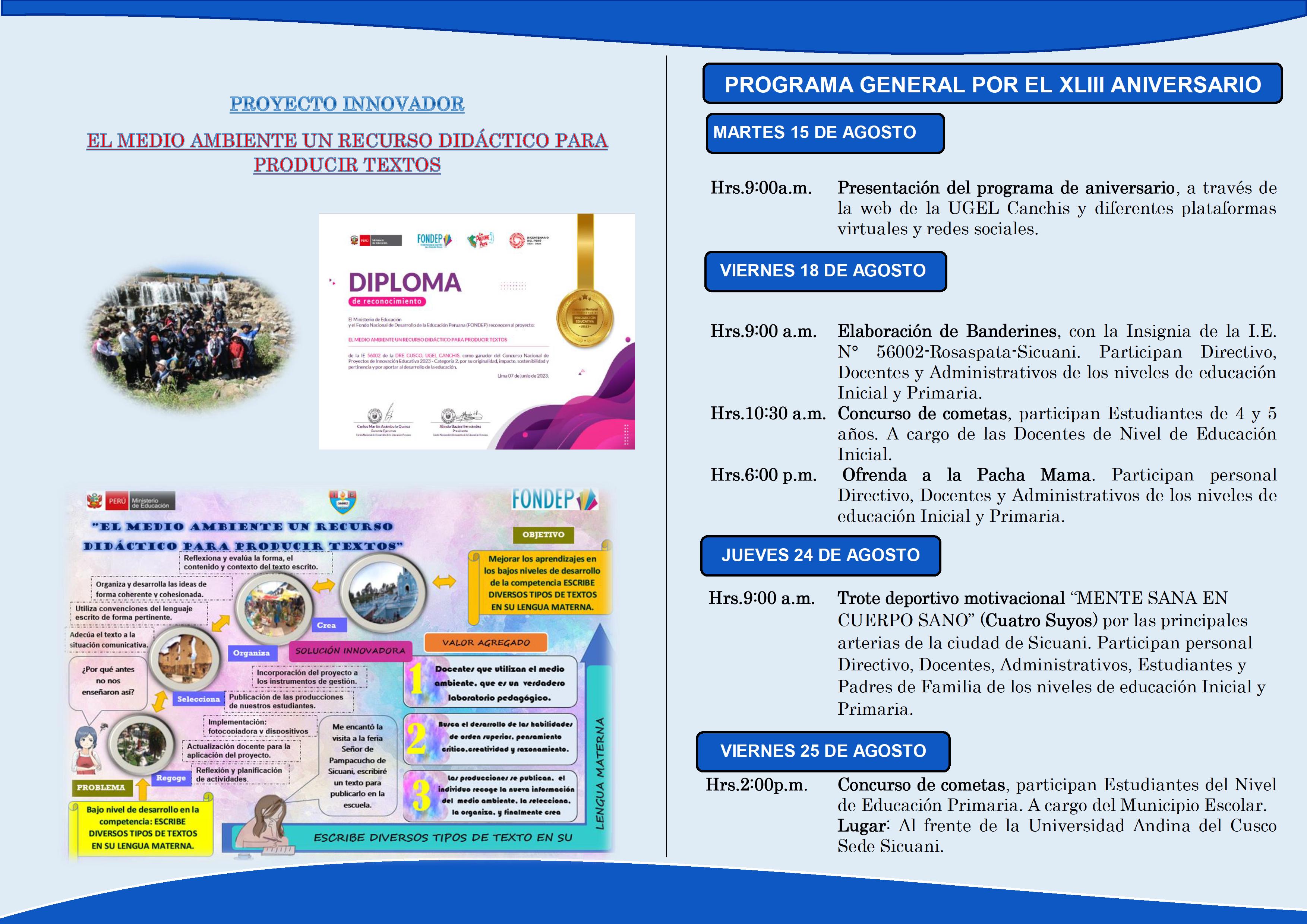 PROGRAMA GENERAL XLIII ANIVERSARIO I.E. N°56002 (1) - 0003