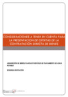 Vista preliminar de documento Consideraciones a tener en cuenta para la presentación de ofertas de la contratación directa de bienes.