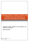 Vista preliminar de documento Consideraciones a tener en cuenta para la presentación de ofertas de la contratación directa de bienes.